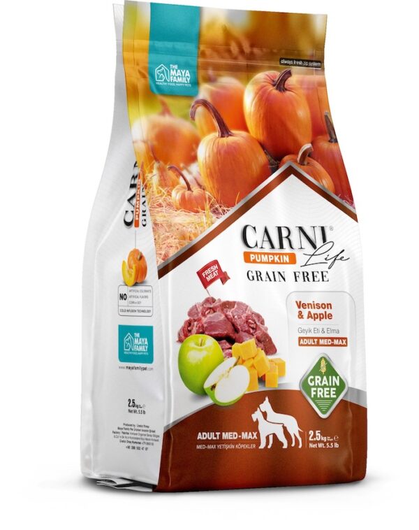 FurRwe - Grain Free, Hyper Premium, PUMPKIN, Venison and Apple for Adult Dogs (Medium & Large Dogs)