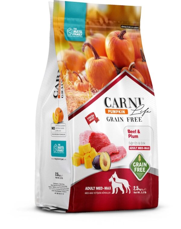 FurRwe - Grain Free, Hyper Premium, PUMPKIN, Beef and Plum for Adult Dogs (Medium & Large Dogs)