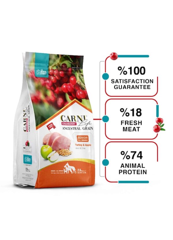 FurRwe - Hyper Premium, CRANBERRY, Turkey and Apple,  Food for Senior Dogs