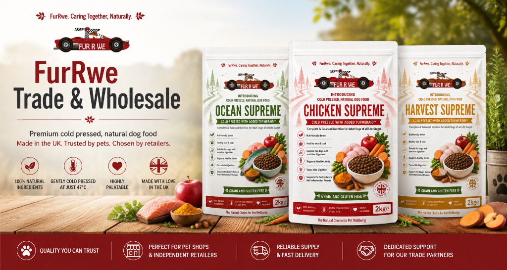 FurRwe Trade & Wholesale – premium UK cold pressed natural dog food for pet retailers